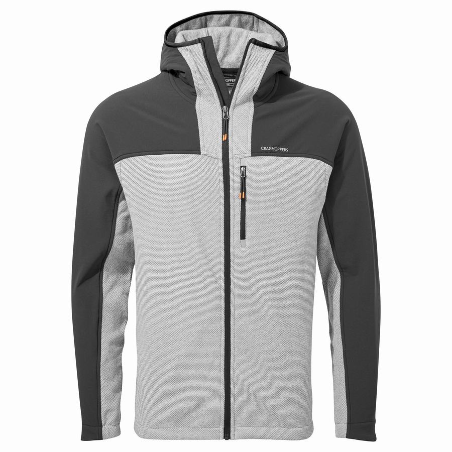 Men's Craghoppers Abrigo Hooded Sweaters Black Grey | QHP5078IW