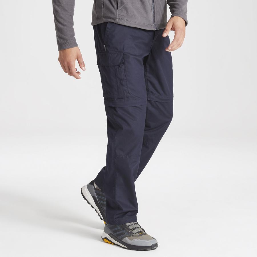 Men's Craghoppers Expert Kiwi Tailored Trousers Navy | LBQ5071OU