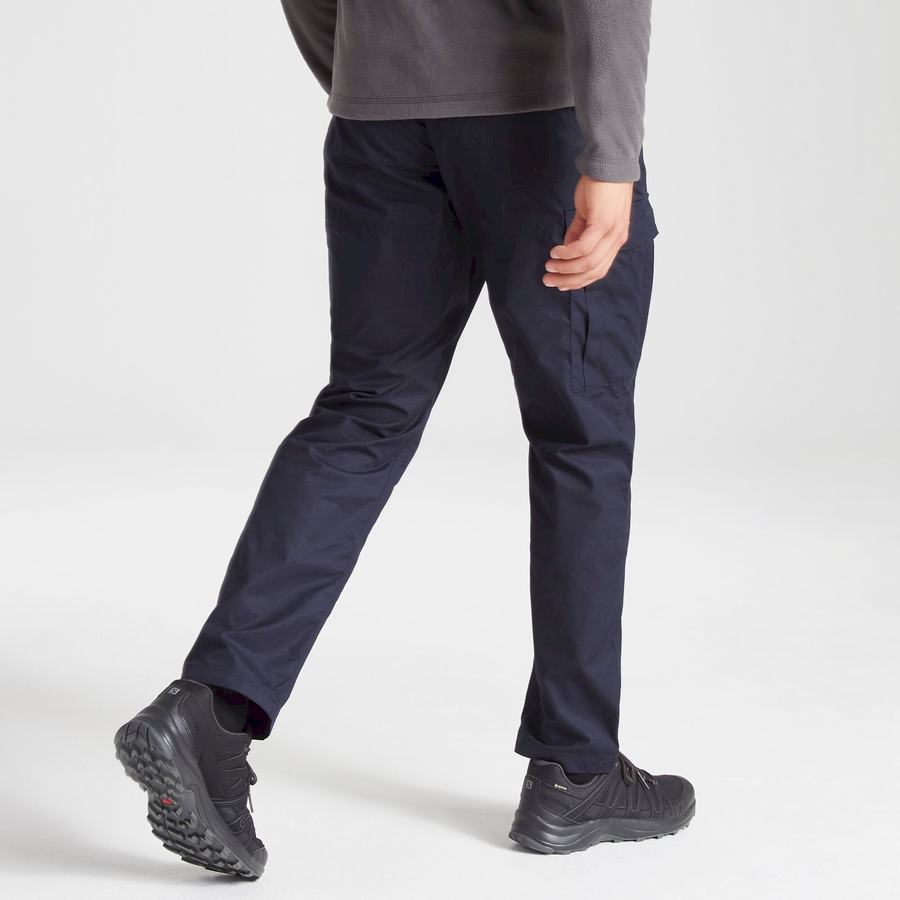 Men's Craghoppers Expert Kiwi Tailored Trousers Navy | TUR7564WB