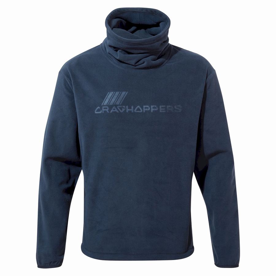 Men's Craghoppers Frey Overhead Sweatshirts Blue Navy | NZI8821FE