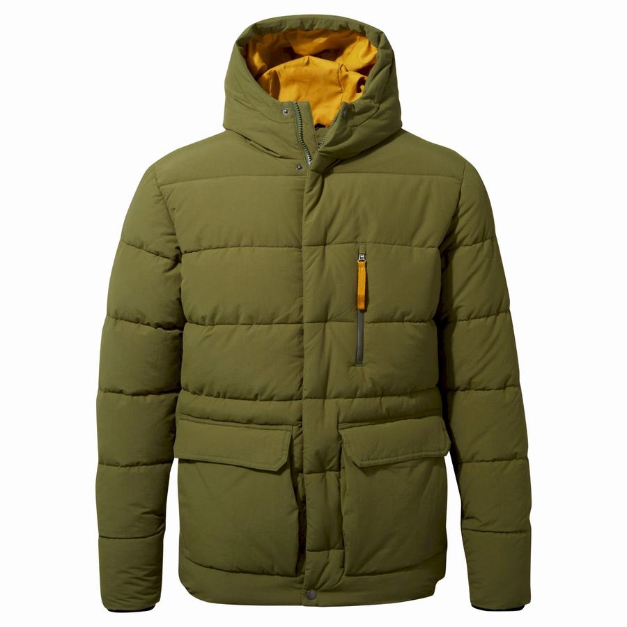 Men's Craghoppers Insulated Cromarty Jackets Green | SOF823AL