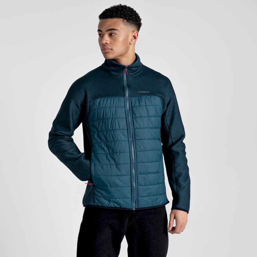 Men's Craghoppers Kennett Hybrid Jackets Dark Blue | FPH3994YQ