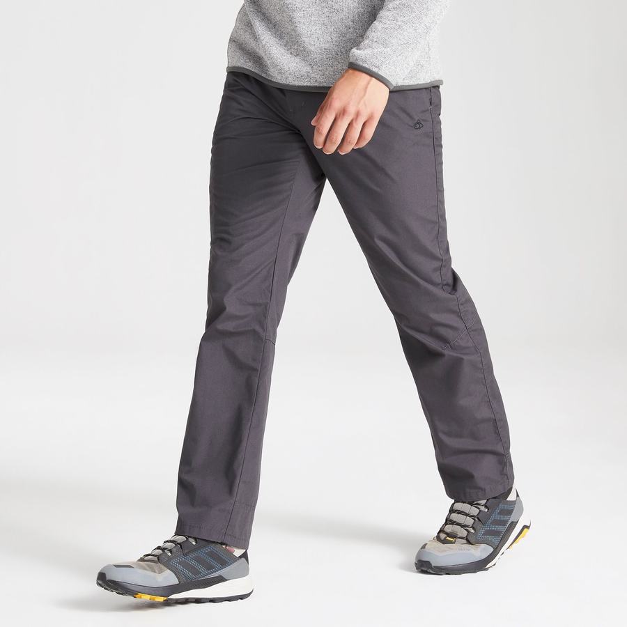 Men's Craghoppers Kiwi Boulder Slim Trousers Black | BWI5094KI