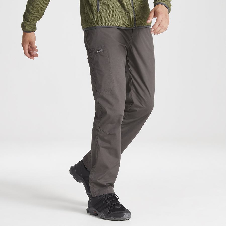 Men's Craghoppers Kiwi Boulder Slim Trousers Grey | CFW5496IT