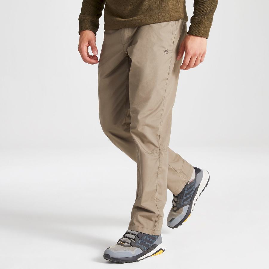 Men's Craghoppers Kiwi Boulder Trousers Khaki | XRQ4475ZY