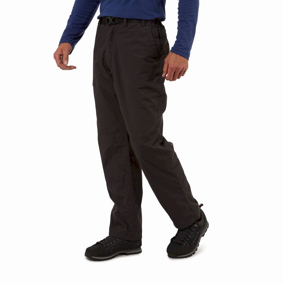 Men's Craghoppers Kiwi Winter Lined Trousers Black | SZX276UA