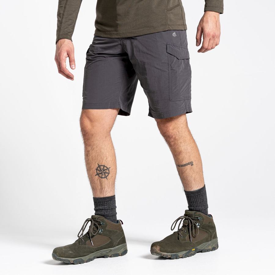 Men's Craghoppers NosiLife Cargo II Shorts Black | MQI8051HC