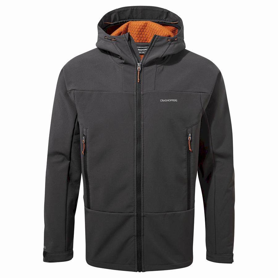 Men's Craghoppers Tripp Hooded Jackets Black | CVC161PF