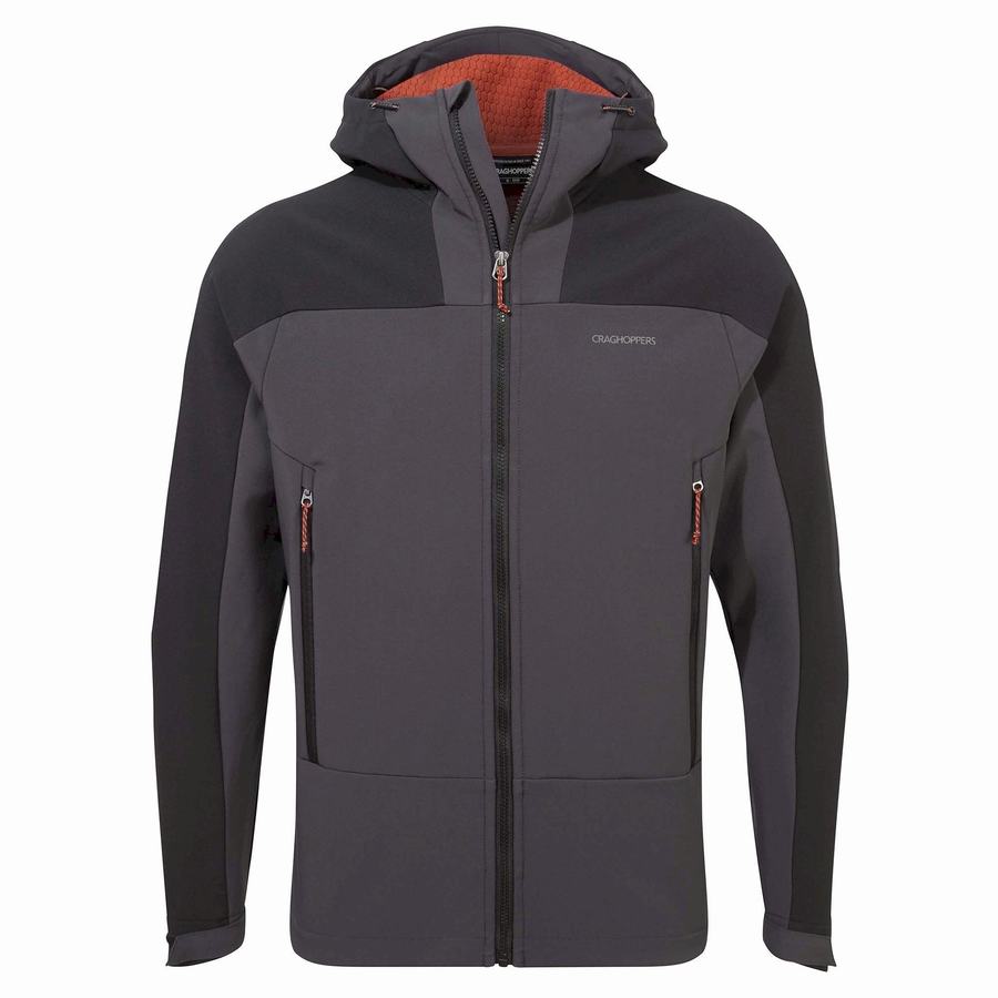 Men's Craghoppers Tripp Hooded Jackets Black | NQY3529TW