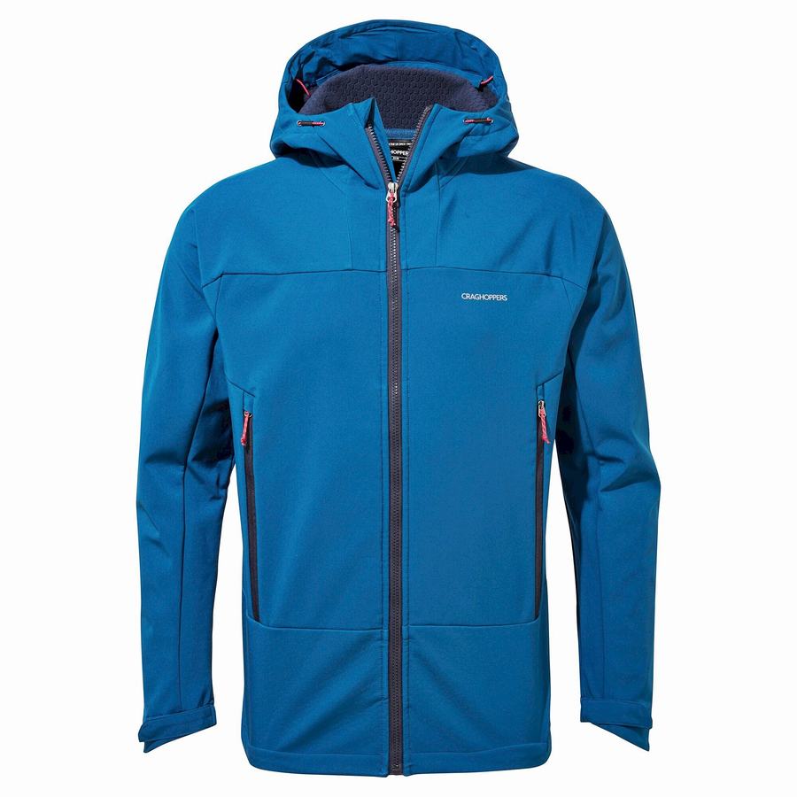 Men's Craghoppers Tripp Hooded Jackets Navy Blue | LWS9324VQ