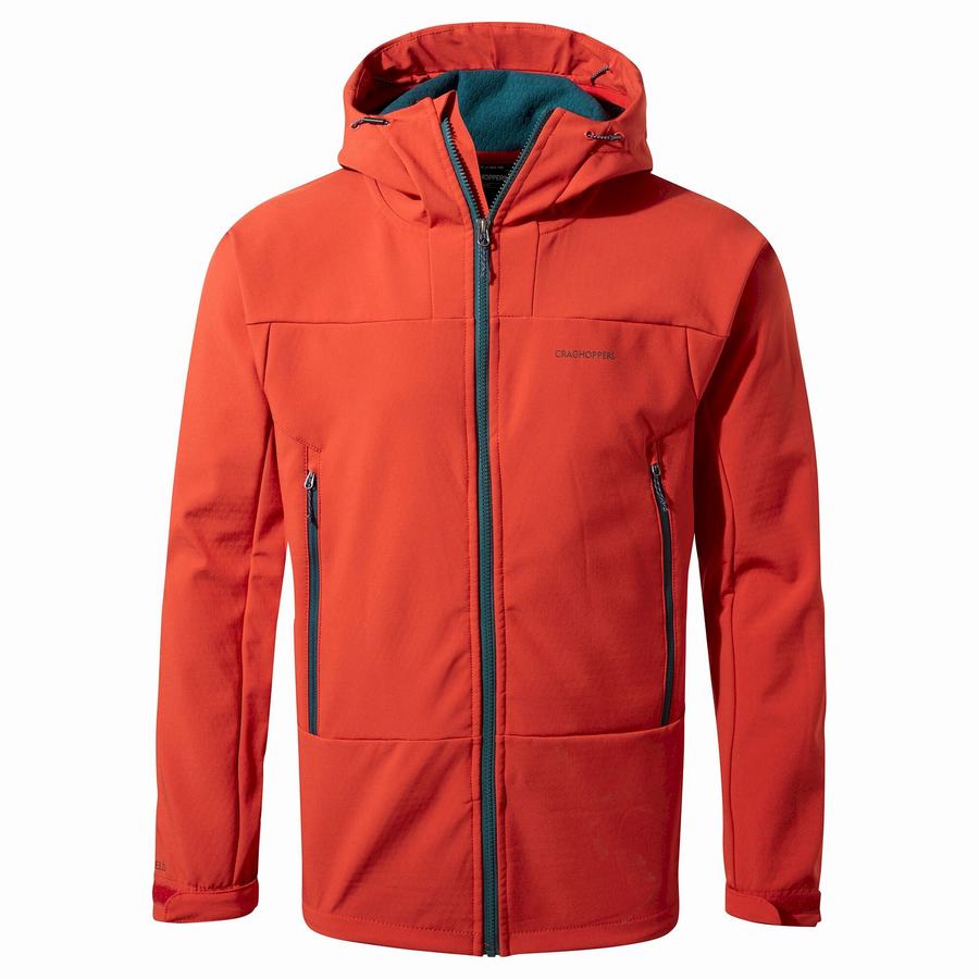 Men's Craghoppers Tripp Hooded Jackets Red | EYJ6118IY