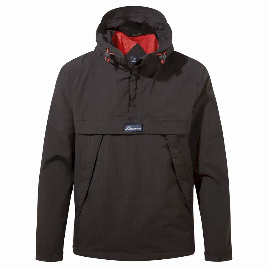 Men's Craghoppers Waterproof Anderson Cagoule Jackets Black | DEC1850TZ