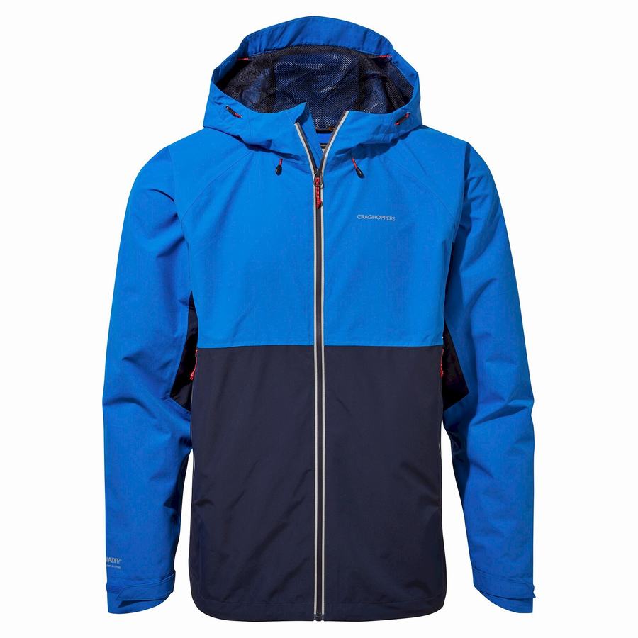 Men's Craghoppers Waterproof Atlas Jackets Blue Navy | XOZ654HT