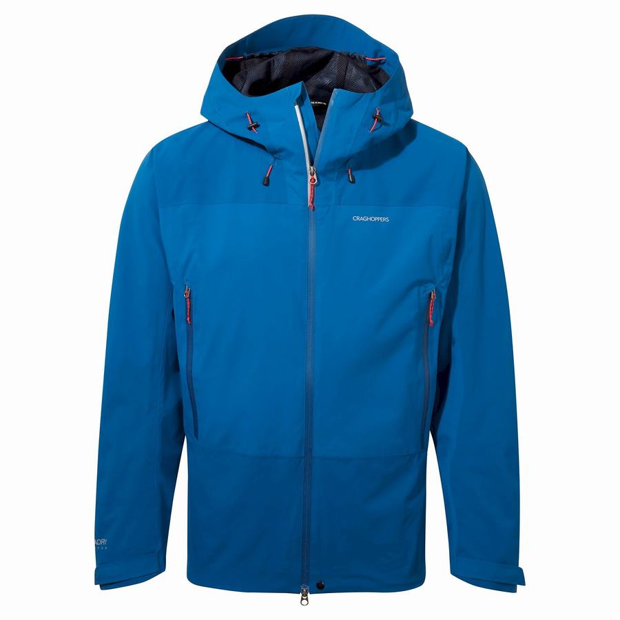 Men's Craghoppers Waterproof Gryffin Jackets Blue Dark Blue | PTC7388RR