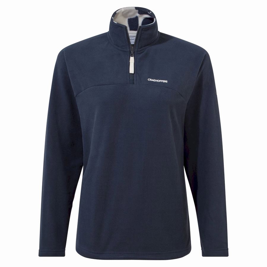 Women's Craghoppers Cabrillo Half Zip Sweaters Blue Navy | MQB1264SO