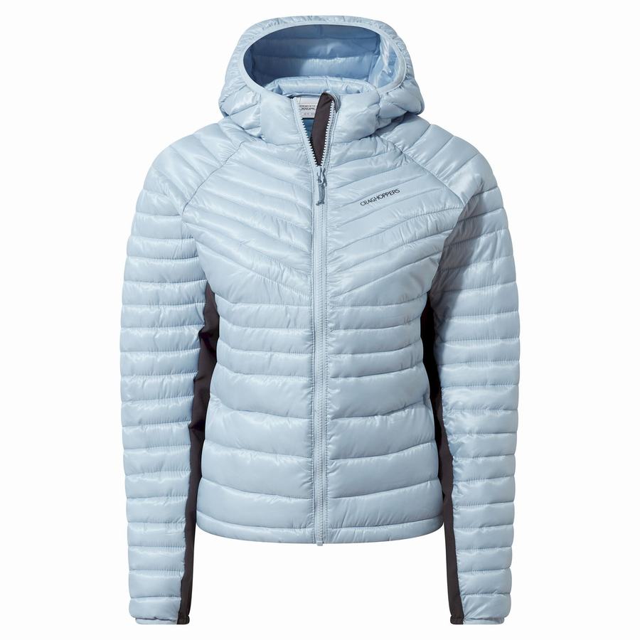 Women's Craghoppers ExpoLite Insulated Hooded Jackets White | LHE3433LJ