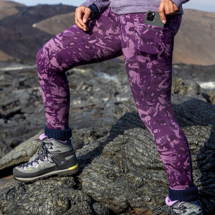 Women's Craghoppers Kiwi Thermal Leggings Purple | UBD3837IF