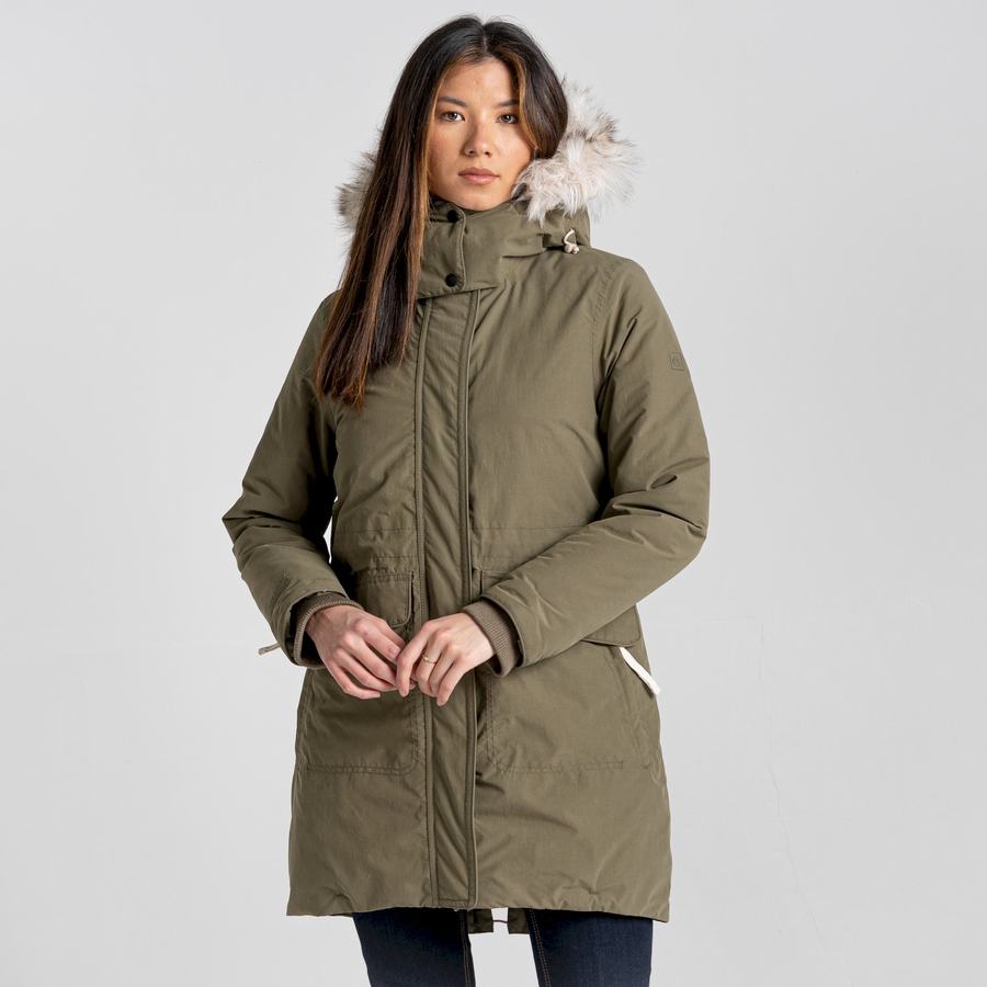 Women's Craghoppers Lundale Insulated Jackets Olive | OWP5144KF