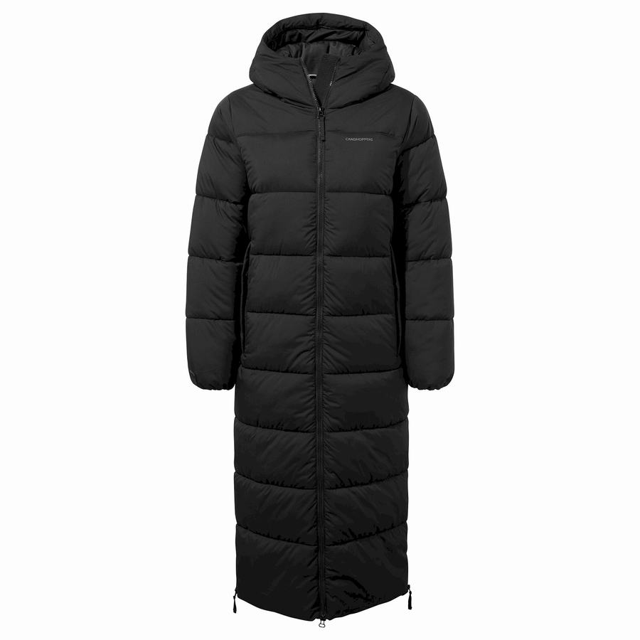 Women's Craghoppers Narlia Insulated Hooded Jackets Black | XEO1768GM