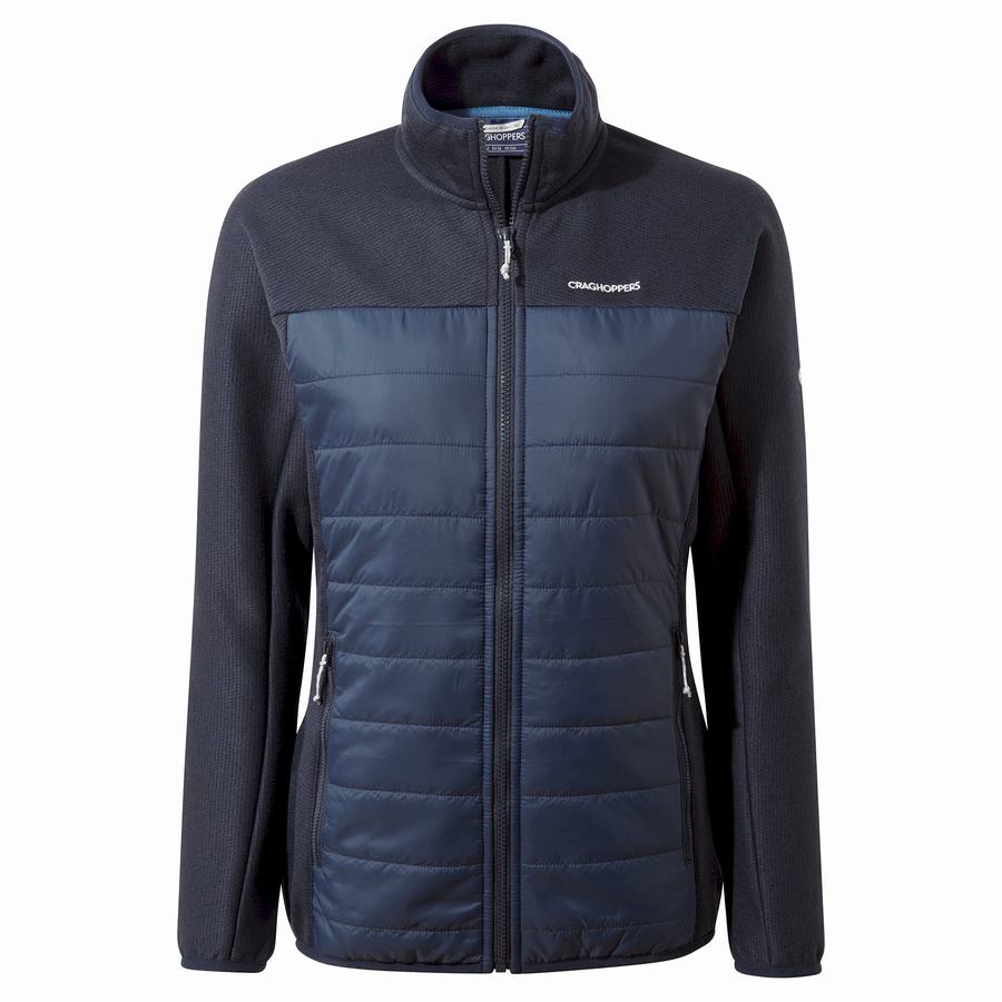 Women's Craghoppers Regina Hybrid Jackets Blue Navy | JOL4814PQ