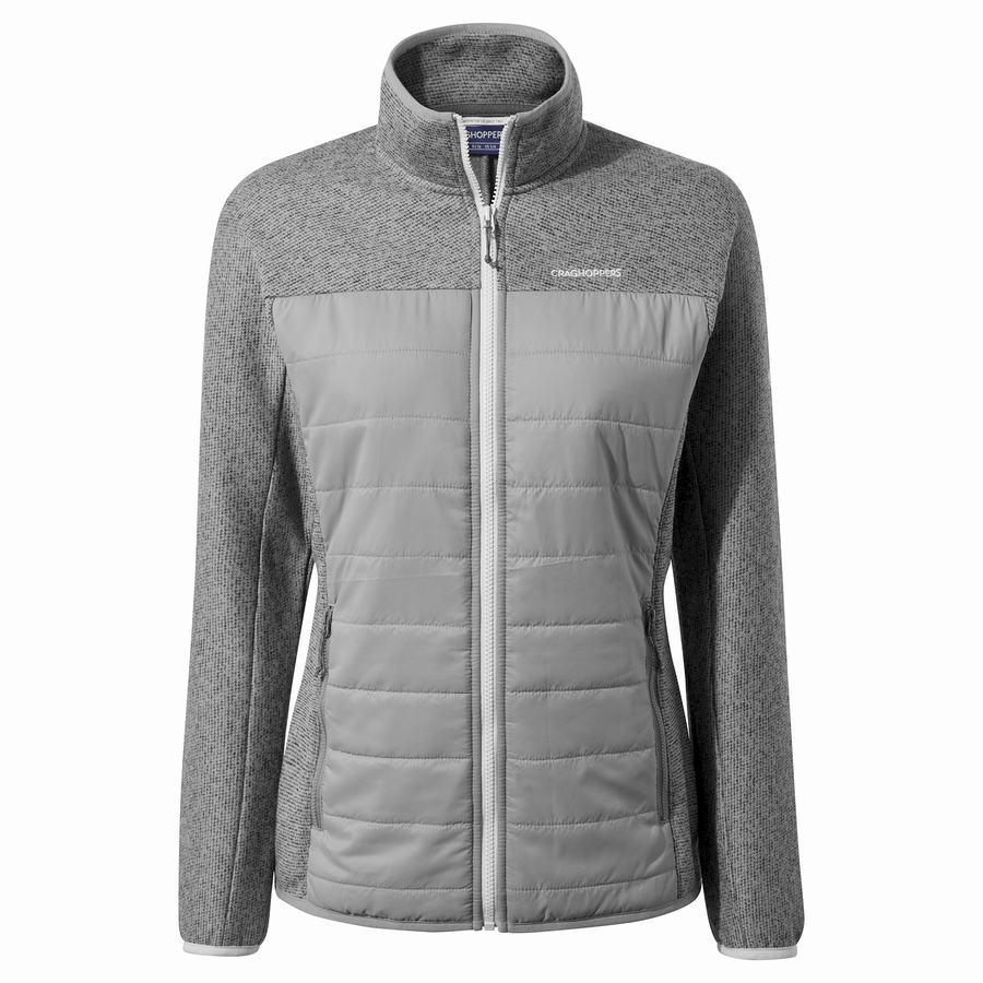 Women's Craghoppers Regina Hybrid Jackets Grey | MBG4658ZV