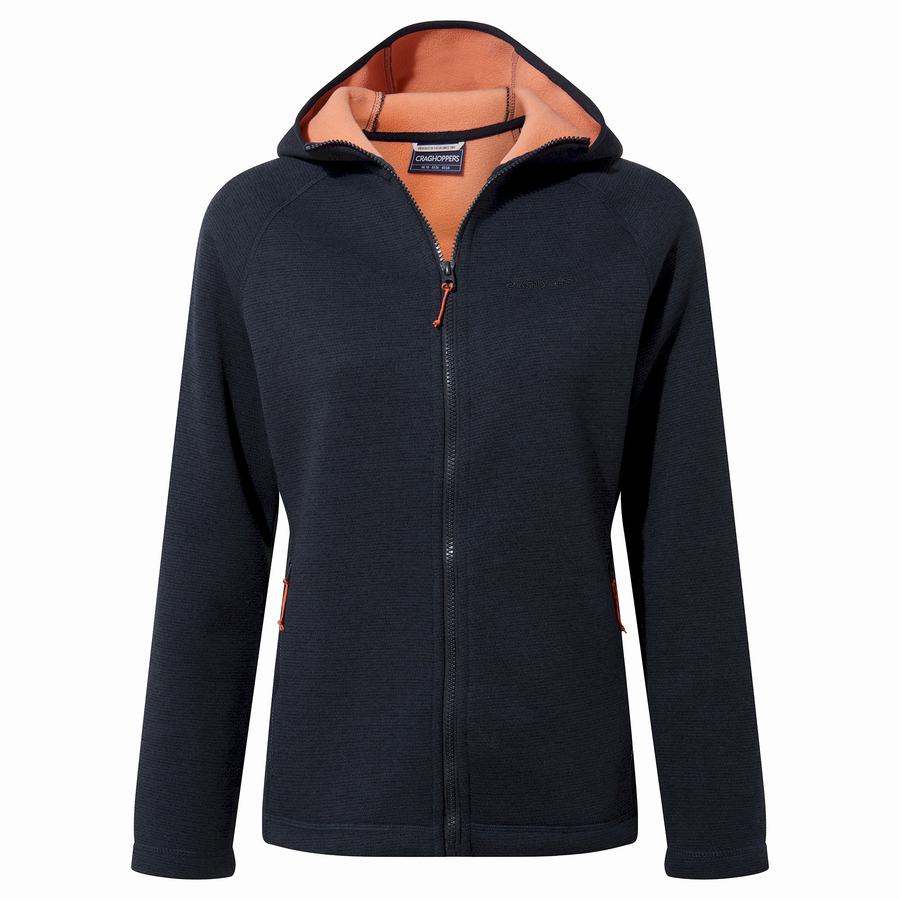 Women's Craghoppers Silvia Hooded Jackets Blue Navy | JNI9895SM