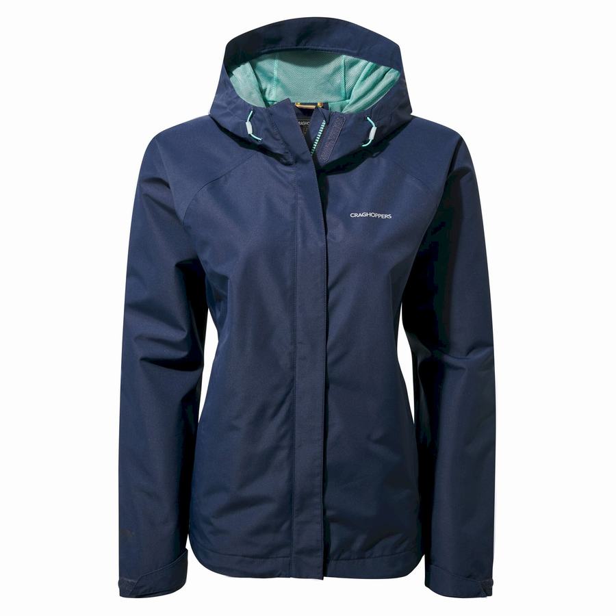 Women's Craghoppers Waterproof Orion Jackets Blue Navy | JTN7631AP