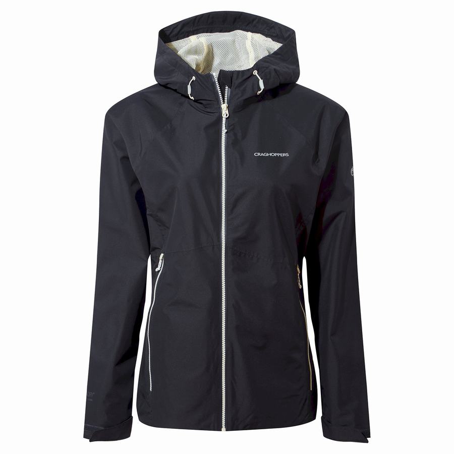 Women's Craghoppers Waterproof Salina Jackets Navy | OIW43100ZZ