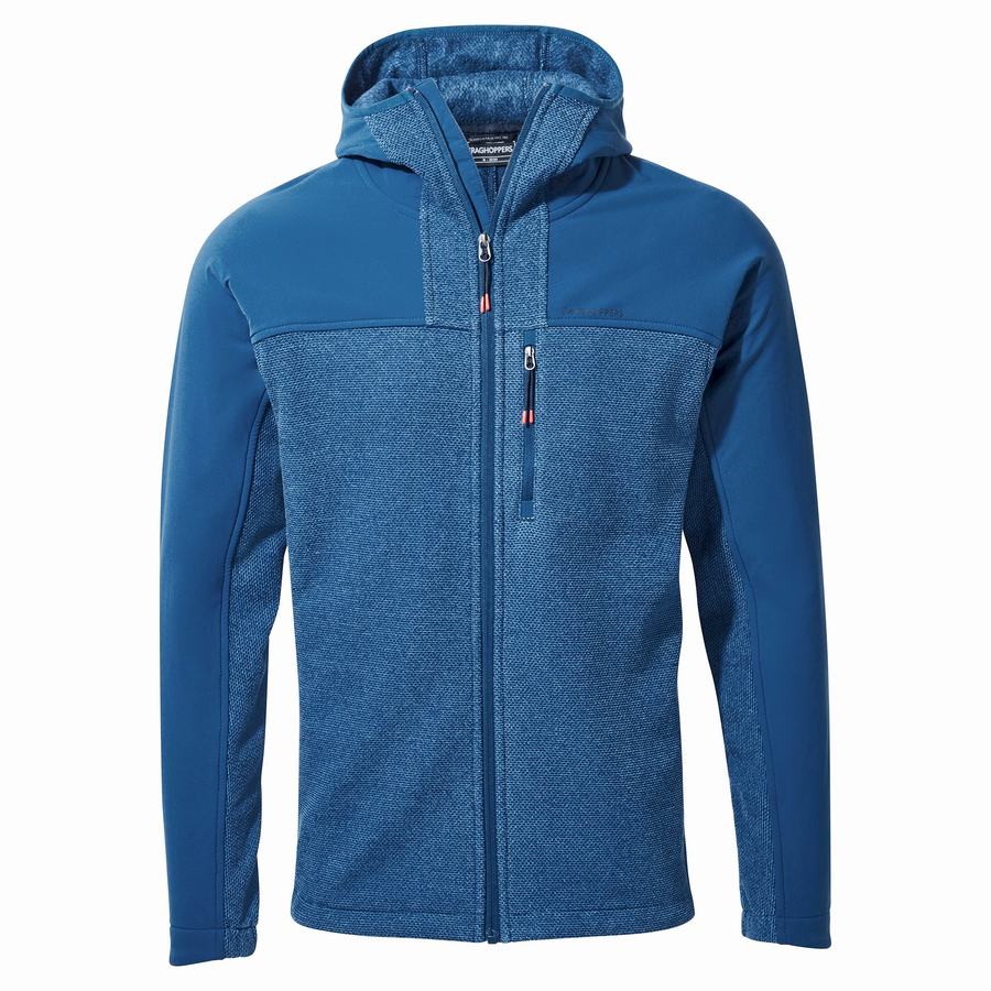 Men\'s Craghoppers Abrigo Hooded Sweaters Navy Blue | LFN1089JH