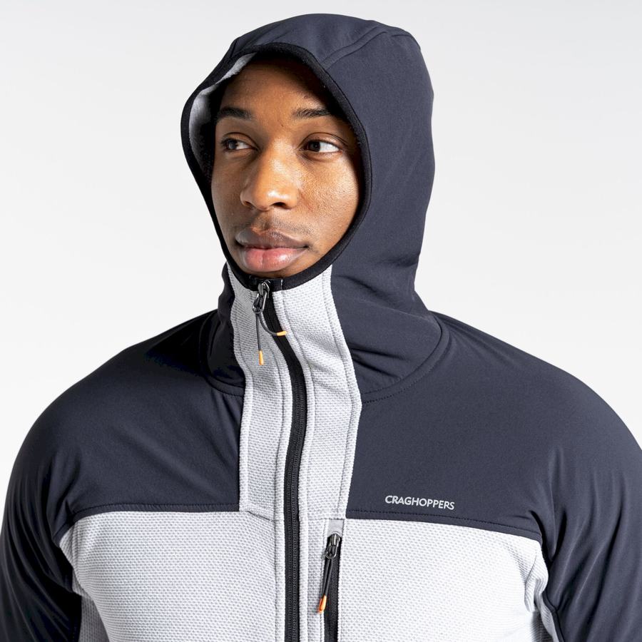 Men's Craghoppers Abrigo Hooded Sweaters Black Grey | QHP5078IW