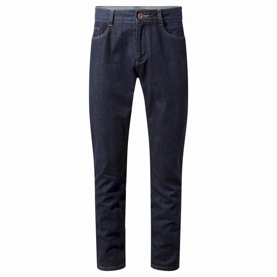 Men's Craghoppers Bardsey Jean Trousers Indigo Blue | DTJ9069KS