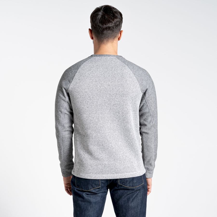 Men's Craghoppers Barker Jumper Sweatshirts Grey | IVX1495XN