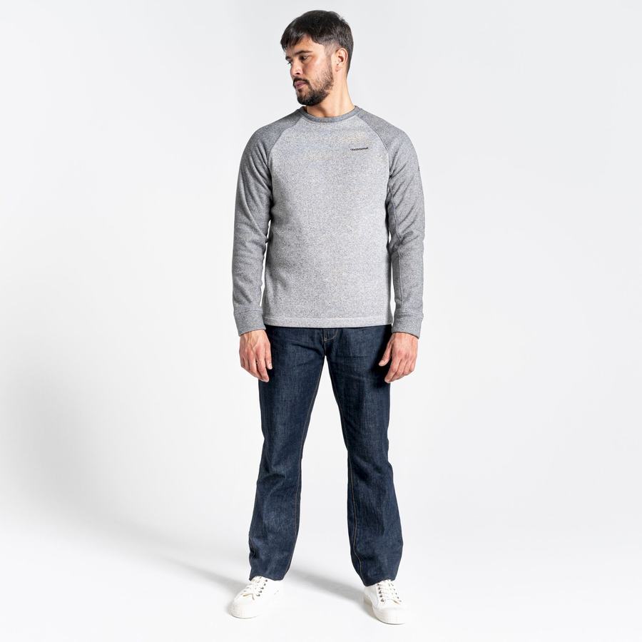 Men's Craghoppers Barker Jumper Sweatshirts Grey | IVX1495XN