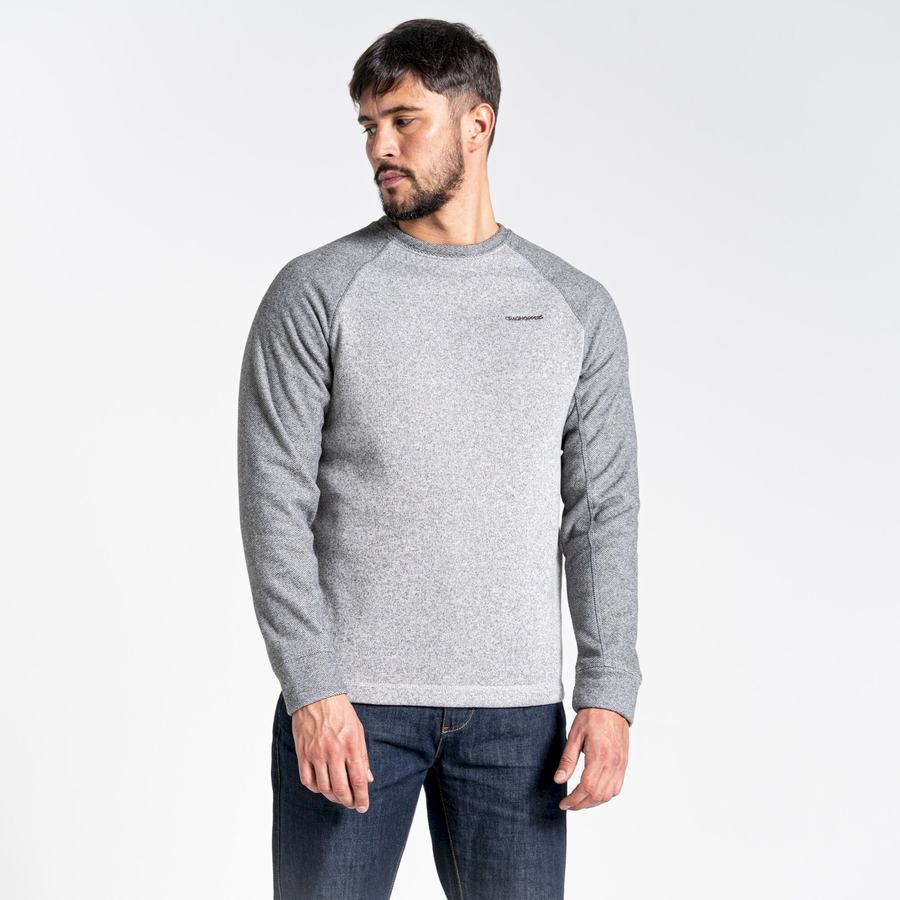 Men's Craghoppers Barker Jumper Sweatshirts Grey | IVX1495XN