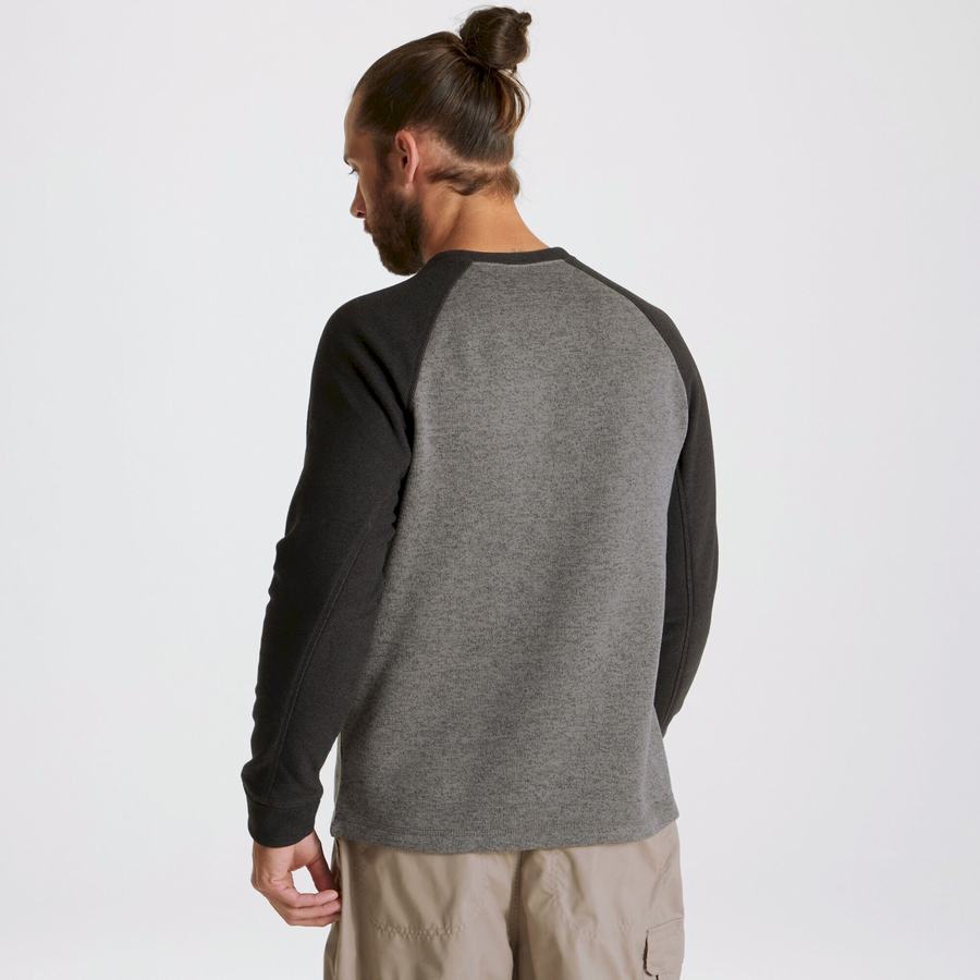 Men's Craghoppers Barker Jumper Sweatshirts Grey | YHK9516LY