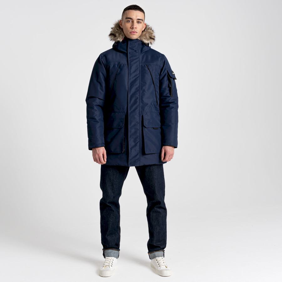 Men's Craghoppers Bishorn II Insulated Jackets Blue Navy | OAT7455KN