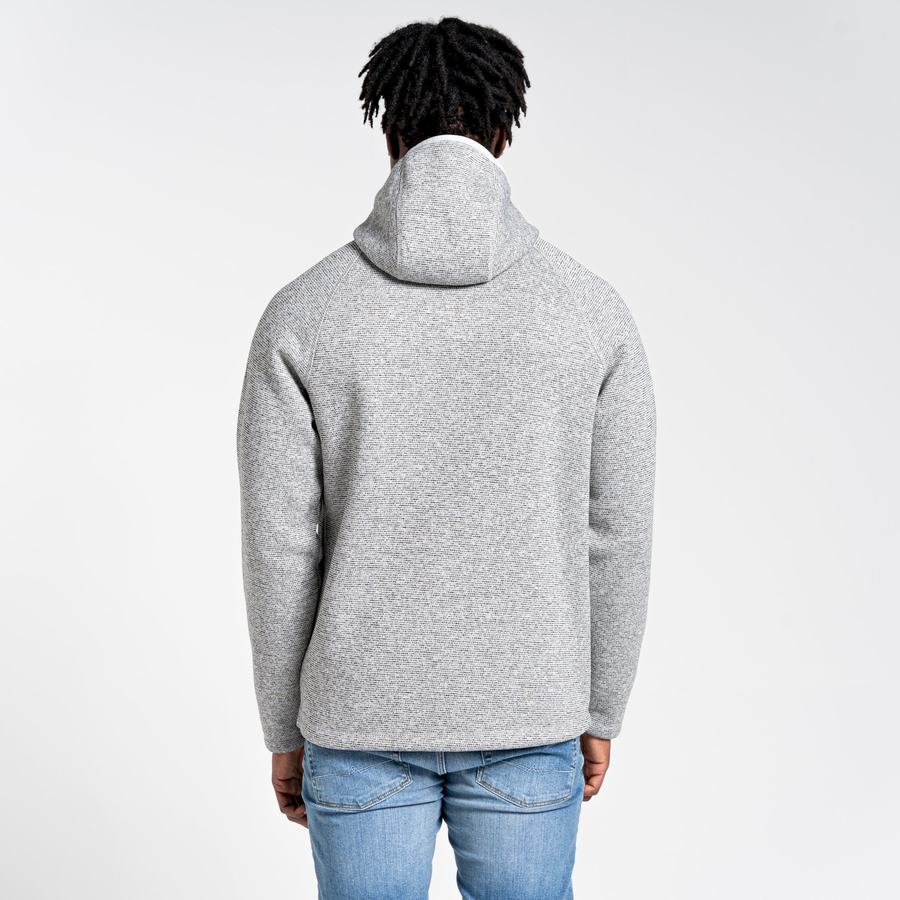 Men's Craghoppers Brayden Hooded Sweaters Silver | GIT6229OM