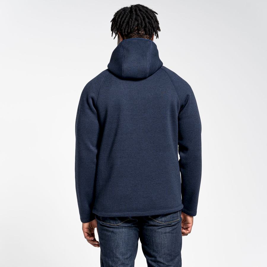 Men's Craghoppers Brayden Hooded Sweaters Blue Navy | IHM1114PJ