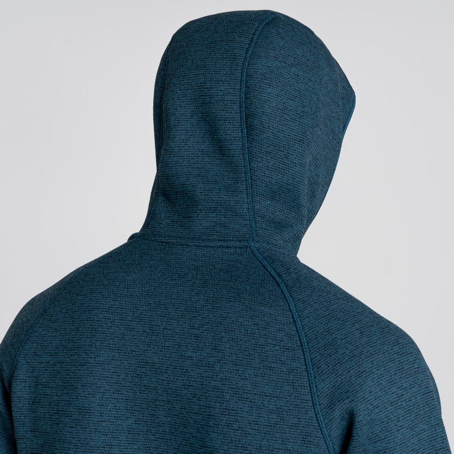 Men's Craghoppers Brayden Hooded Sweaters Dark Blue | POU265EV