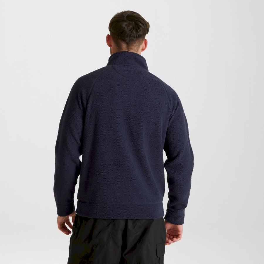 Men's Craghoppers Cason Half-Zip Sweaters Blue Navy | ZSQ5527ES