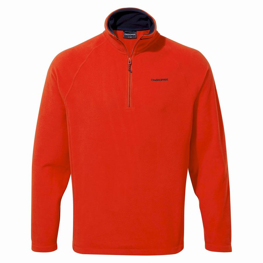 Men\'s Craghoppers Corey Half Zip Sweaters Red | RBT556KT