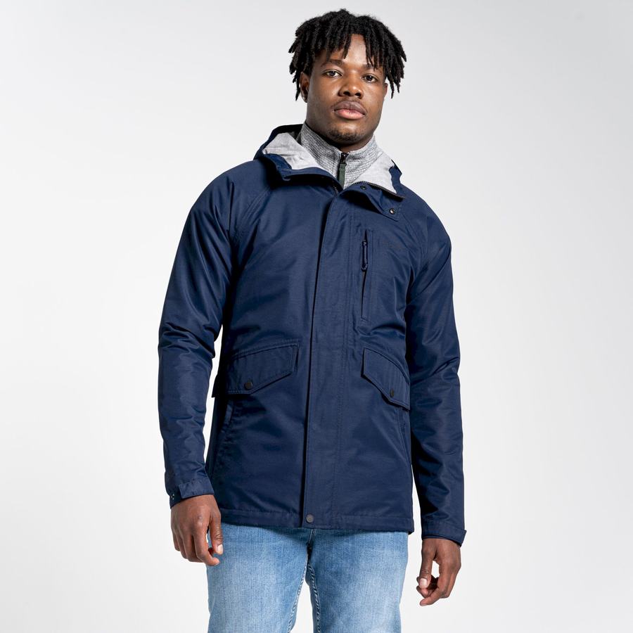 Men's Craghoppers Cove Jackets Blue Navy | HIW4558DD