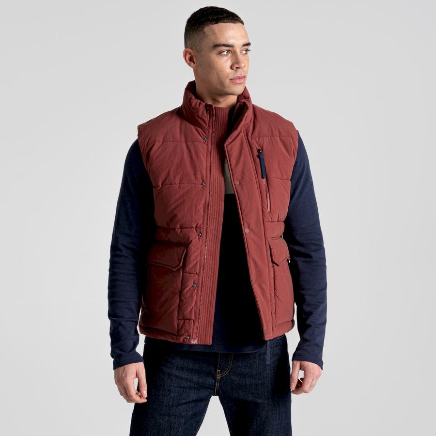 Men's Craghoppers Dunbeath Vest Gilets Red | BGT4911DW