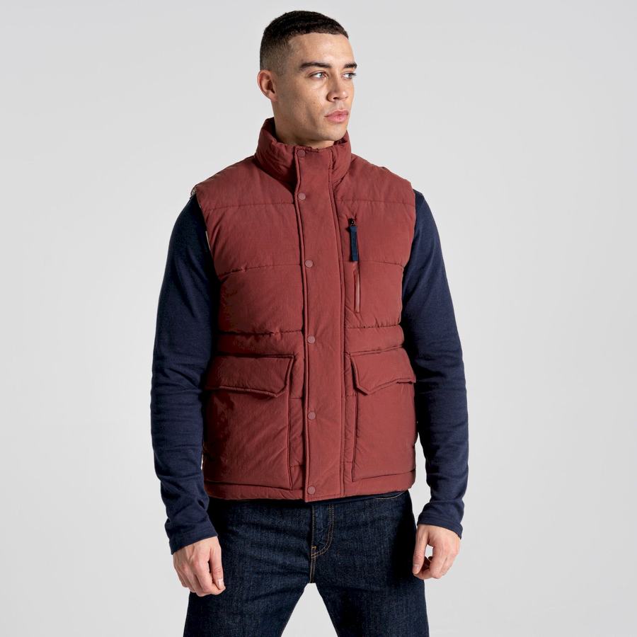 Men's Craghoppers Dunbeath Vest Gilets Red | BGT4911DW