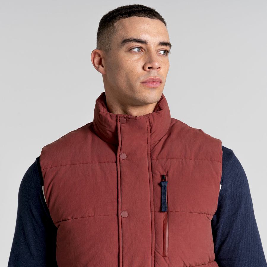 Men's Craghoppers Dunbeath Vest Gilets Red | BGT4911DW