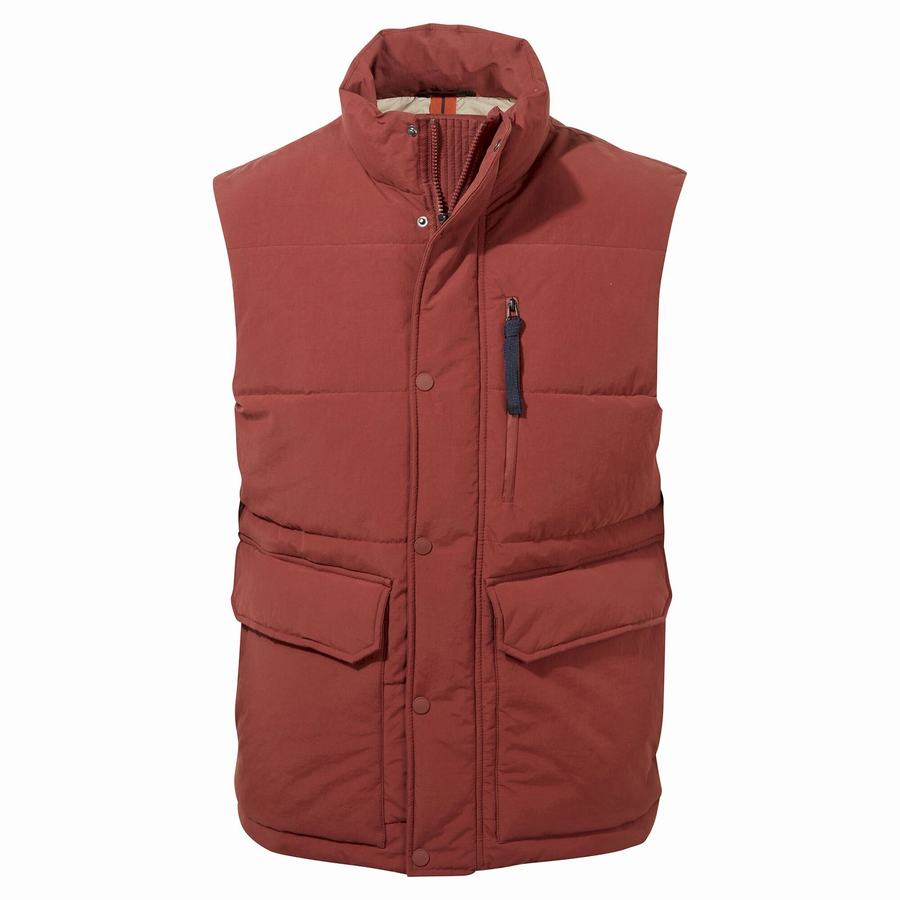 Men\'s Craghoppers Dunbeath Vest Gilets Red | BGT4911DW