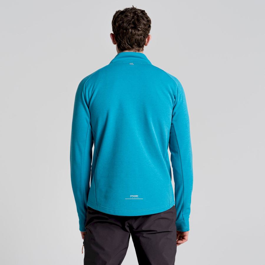 Men's Craghoppers Dynamic Pro Half Zip Sweaters Blue | GHH5736SW