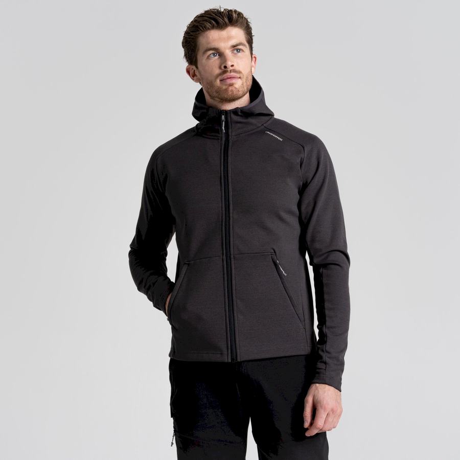 Men's Craghoppers Dynamic Pro Hooded Jackets Black | MVO2497ST