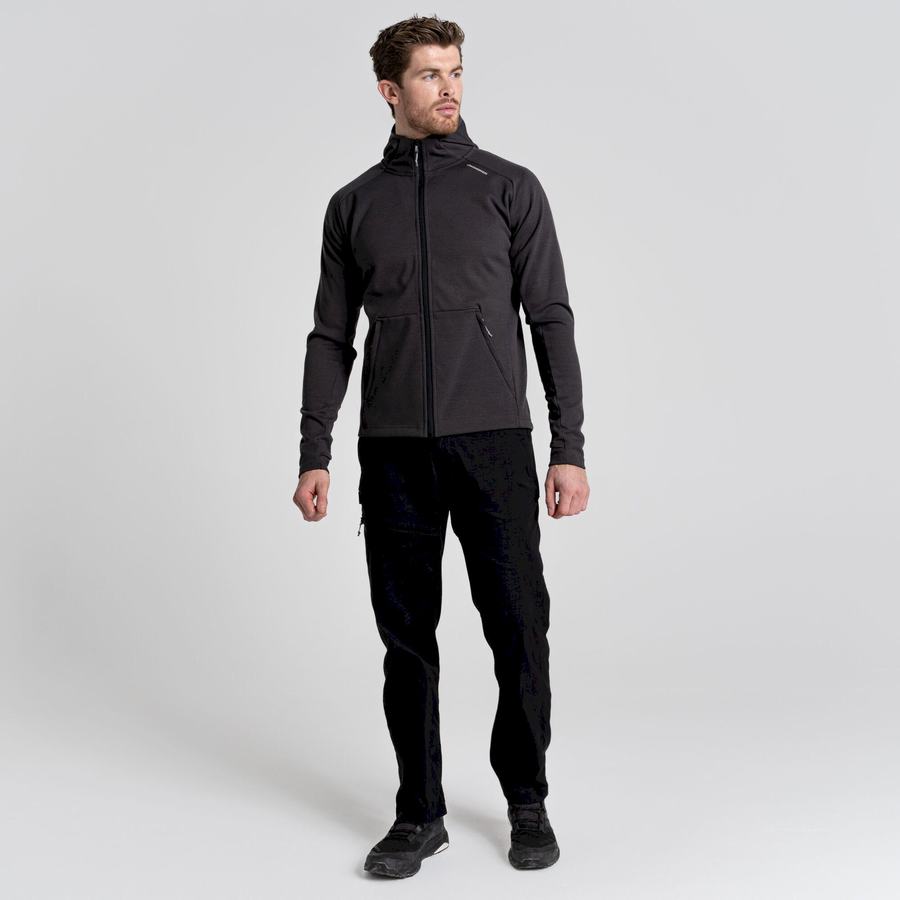 Men's Craghoppers Dynamic Pro Hooded Jackets Black | MVO2497ST