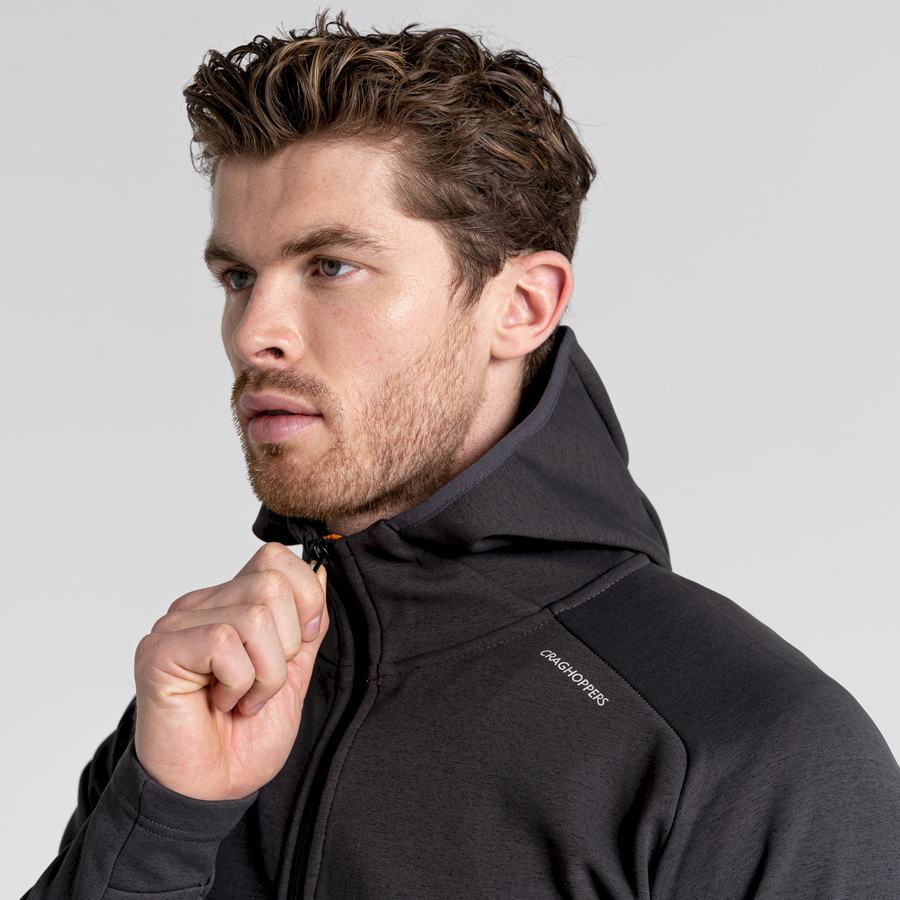 Men's Craghoppers Dynamic Pro Hooded Jackets Black | MVO2497ST